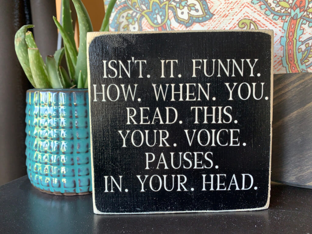 Funny English Language Wooden Sign - Bead and Board