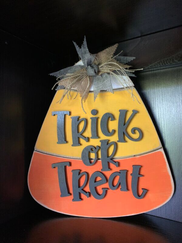Trick or Treat Wooden Sign