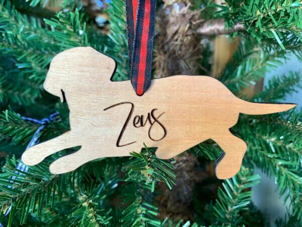 Labrador Personalized Christmas Ornament