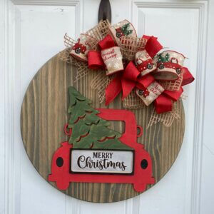 Christmas Truck Entryway Sign