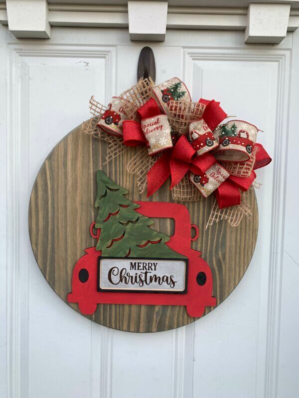 Christmas Truck Entryway Sign