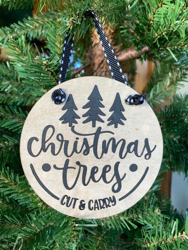 Cut & Carry Christmas Trees Ornament