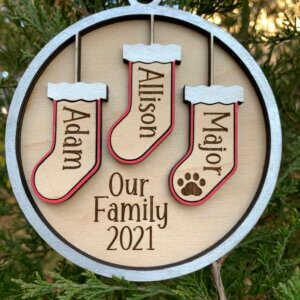 Our Family Personalized Stocking Ornament