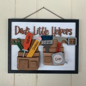 Personalized Father's Day Toolbelt Sign